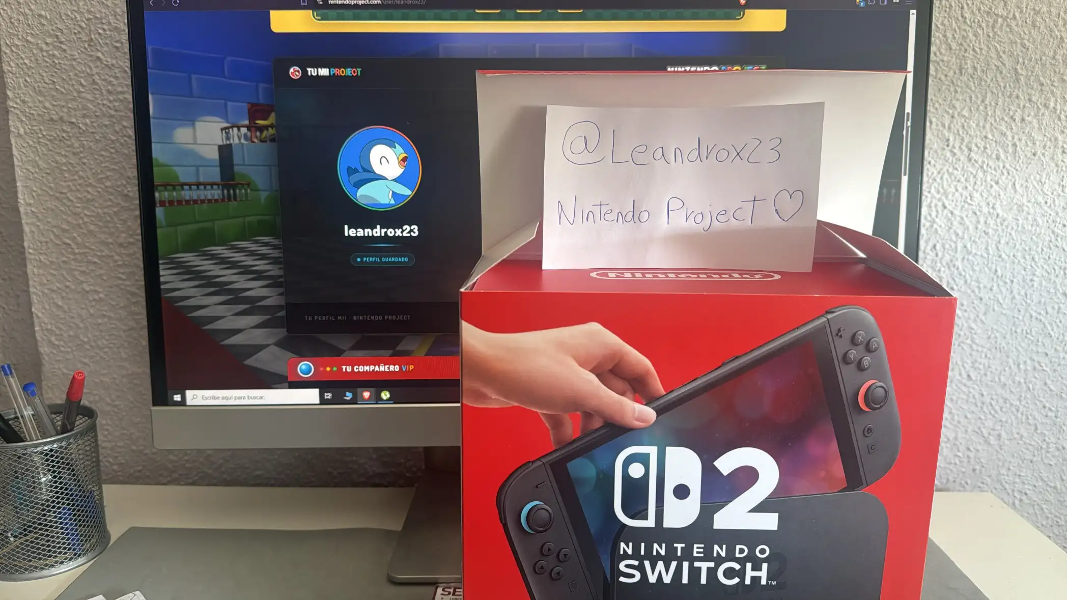Nintendo Switch 2 ganada por @leandrox23